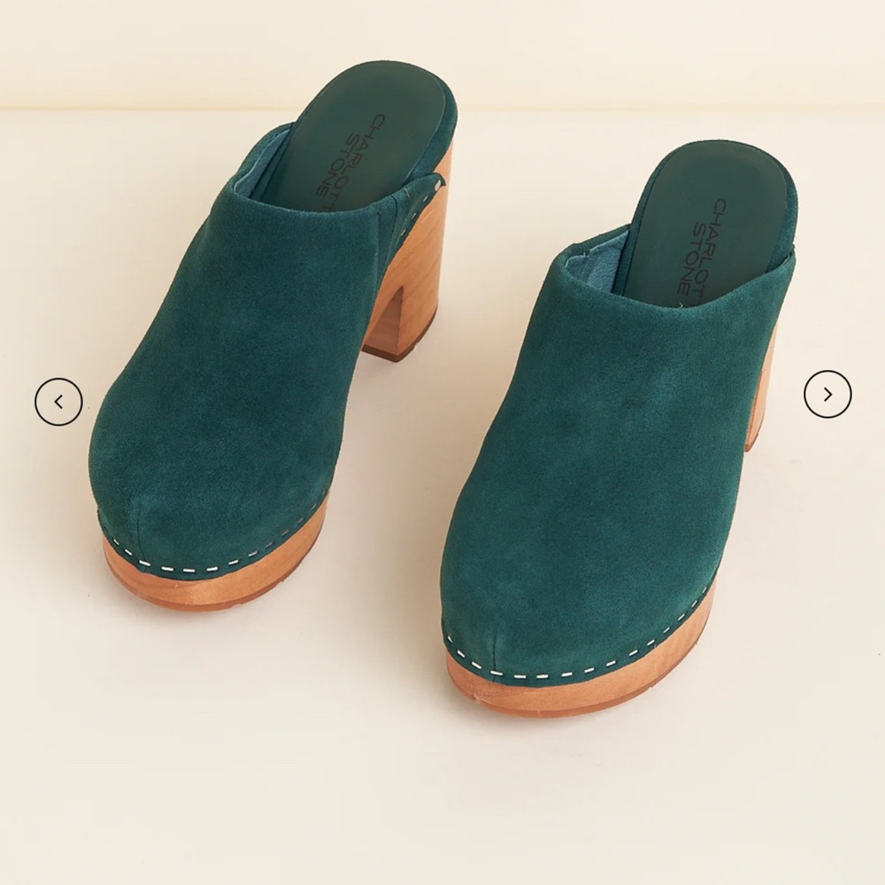 Charlotte Stone Emerald Marlo Clog BNIB SIZE 7
